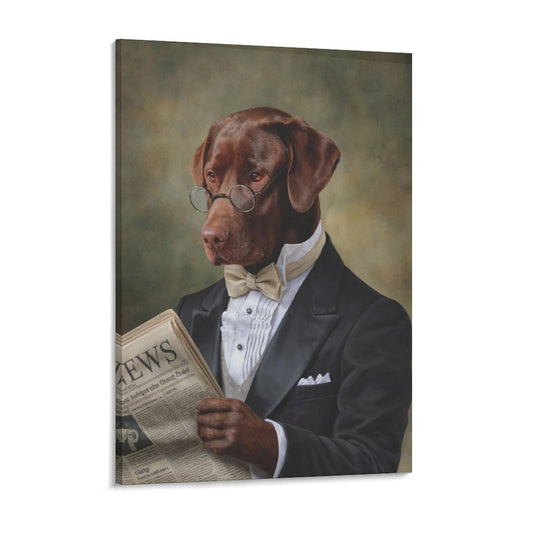 The Professor - Custom Pet Portrait With Your Photo