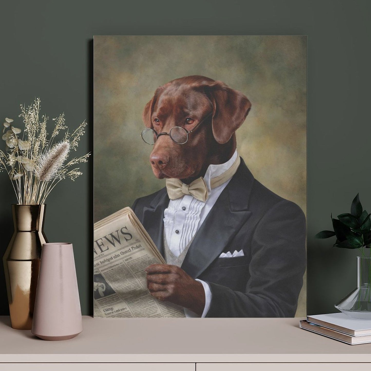 The Professor - Custom Pet Portrait With Your Photo