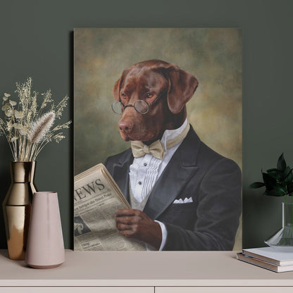 The Professor - Custom Pet Portrait With Your Photo