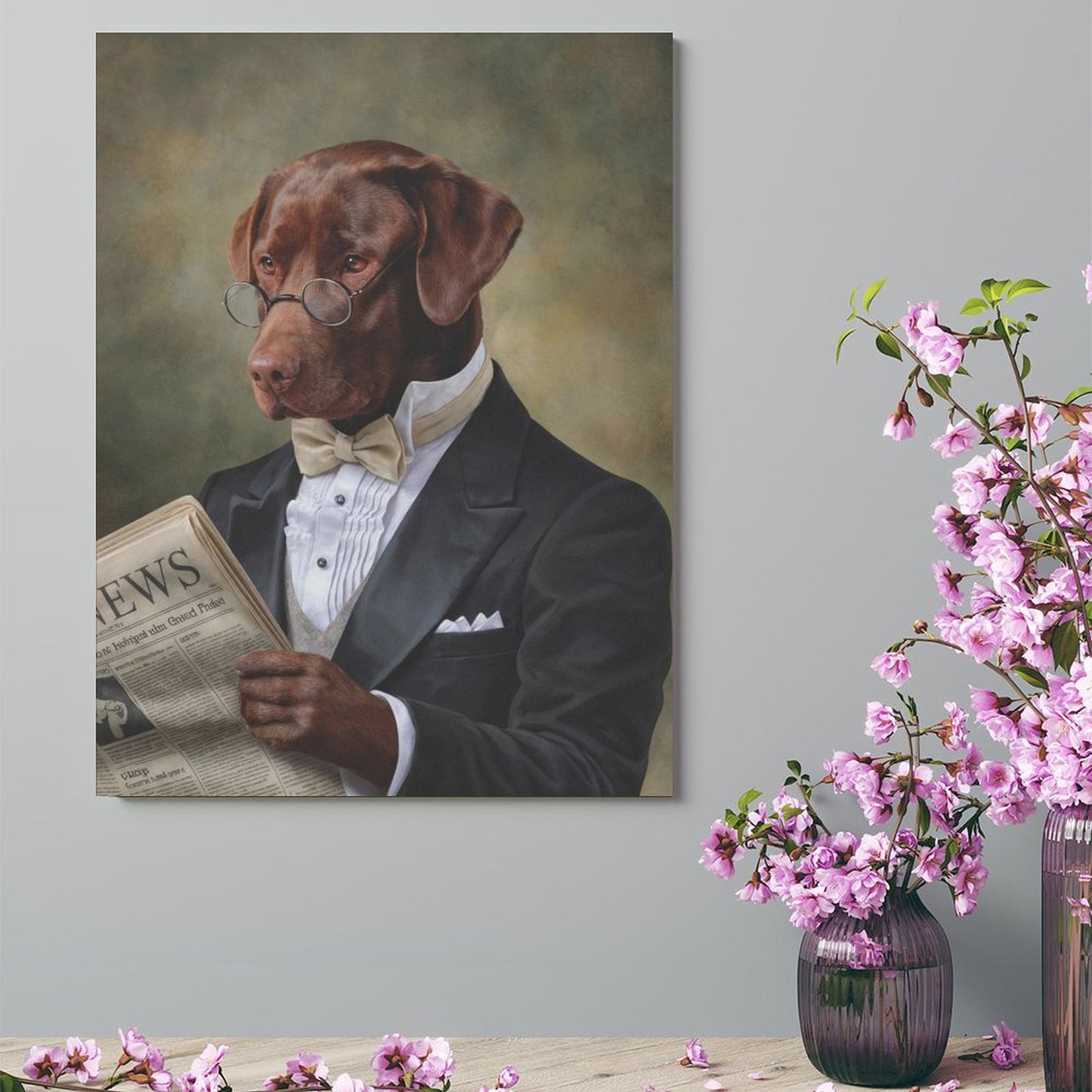 The Professor - Custom Pet Portrait With Your Photo