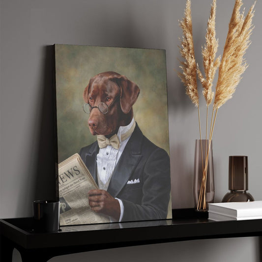 The Professor - Custom Pet Portrait With Your Photo