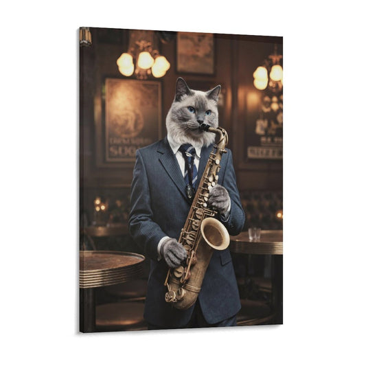 The Saxophonist - Custom Pet Portrait With Your Photo