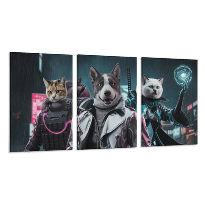 The Three Musketeers- Custom Multi-Panel Pet Portrait With Your Photo