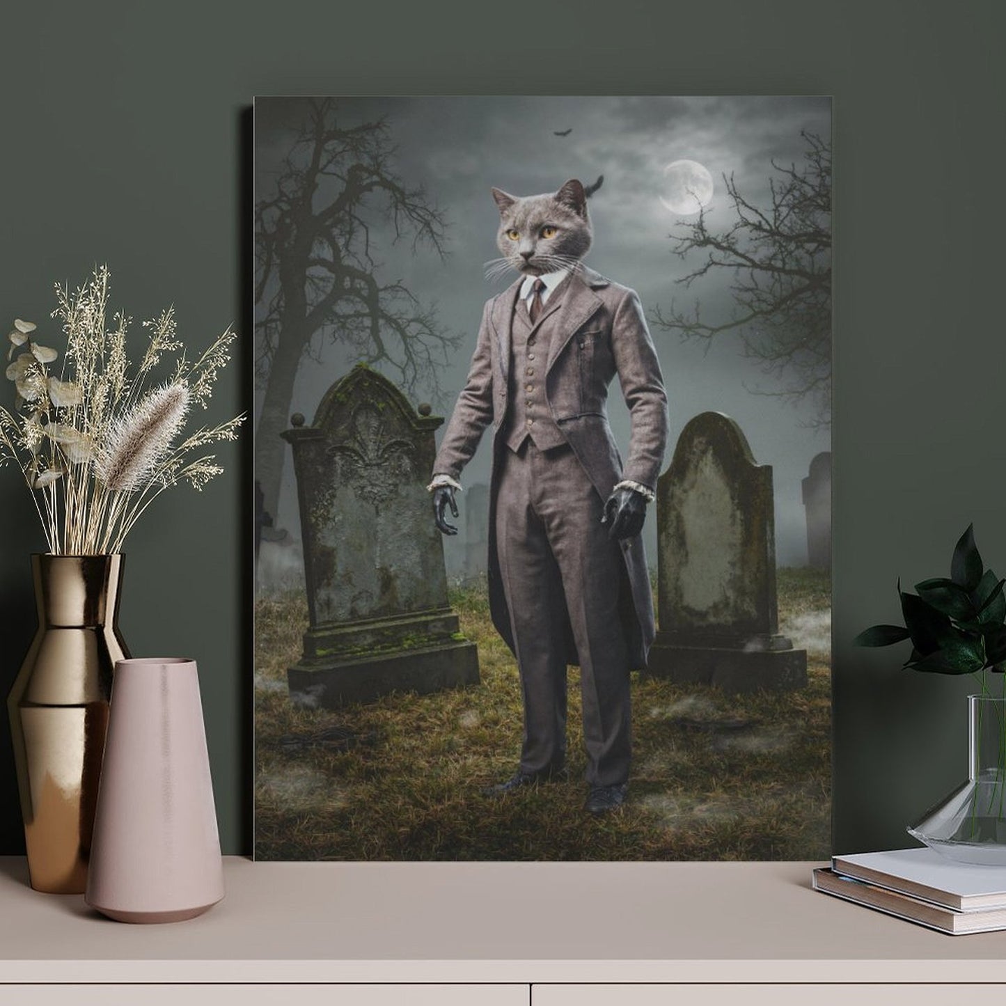 The Vampire - Custom Pet Portrait With Your Photo