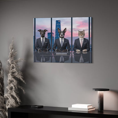 Three Interviewers - Custom Pet Portrait With Your Photo