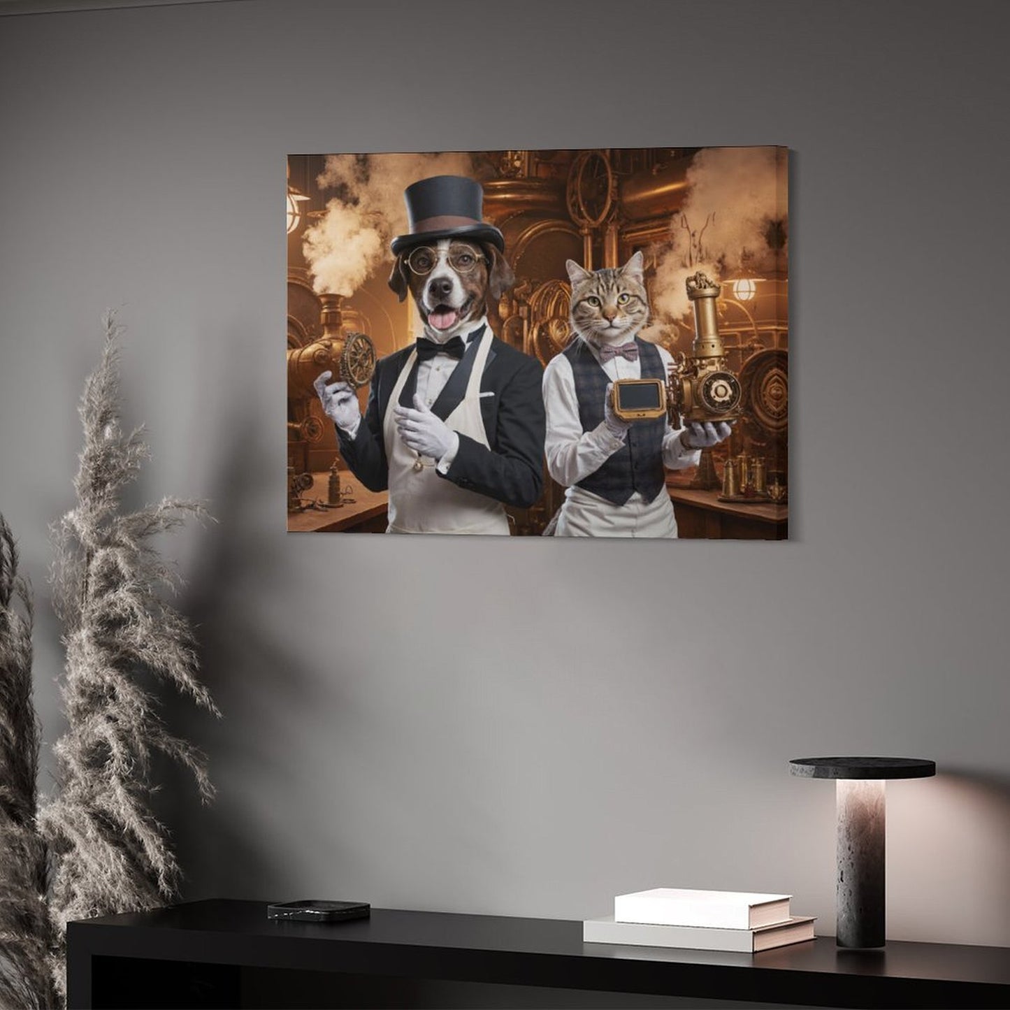 Two Inventors - Custom Pet Portrait With Your Photo