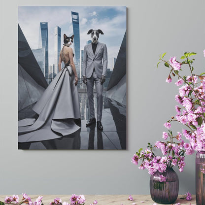 Urban Couple - Custom Pet Portrait With Your Photo